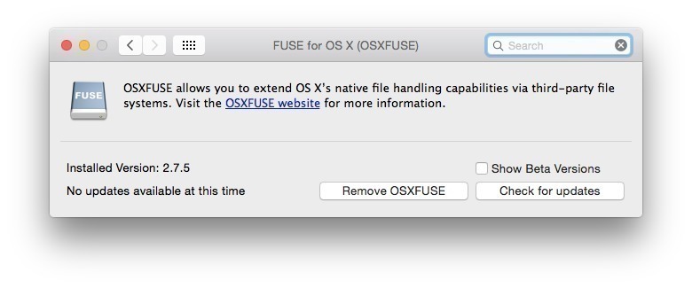 Fuse for macos 10.15